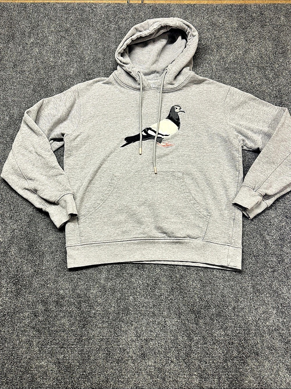 Staple Pigeon Logo Hoodie Gray Size Medium